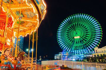 横浜みなとみらいの夜景