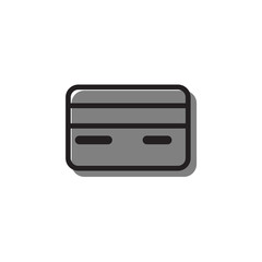 Obraz premium Credit card icon Vector illustration, EPS10.