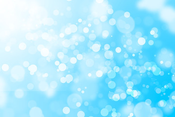 Blue bokeh light background beautiful bright blurred glitter effect. decoration for your design © Tanawat Thipmontha