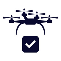 Vector drone icon. Modern, simple flat vector illustration for web site or mobile app. Isolated on white.