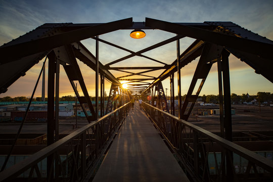 Downtown Laramie, Wyoming Pedestrian Bridge