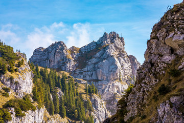 An autumn day in the mountains.