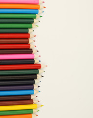 Color pencil isolated on white background