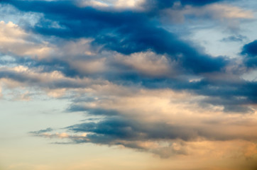 Fototapeta premium Blue sky with clouds and sunlight