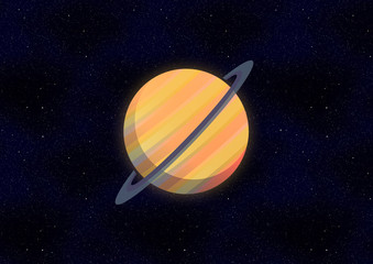 Plakat Saturn ring graphic space background