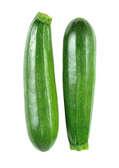 Fresh zucchini isolated on a white background