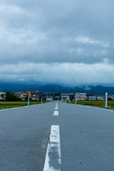 Fototapeta na wymiar 富山海岸　雨上がりの朝