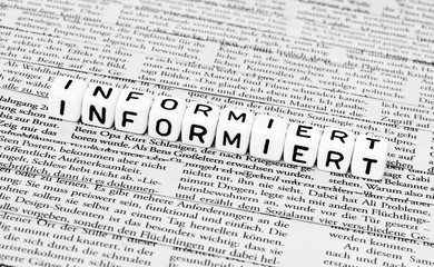 Obraz premium Informiert
