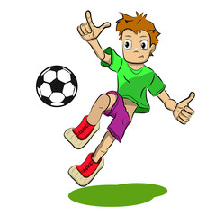 Stock Illustration Cartoon Soccer Player