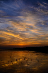 Beautiful sunset sky backgrounds in THAILAND