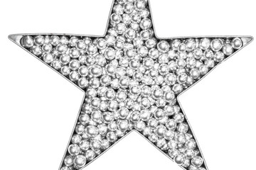 Stern mit Silberkugeln