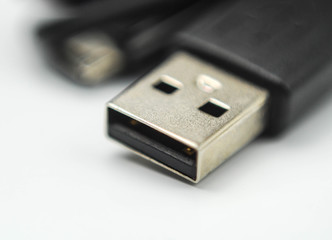 usb flash drive on white background
