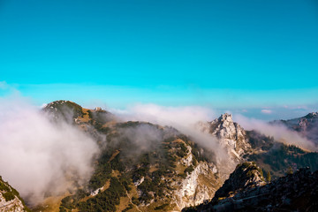 An autumn day in the mountains.