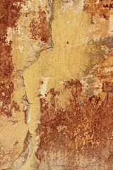 Vieux mur de peinture craquelée et écaillée.