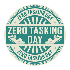 Zero Tasking Day stamp