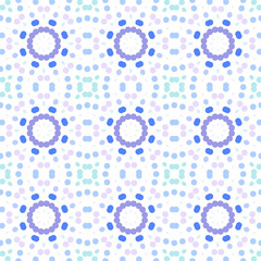 Seamless abstract pattern background with a variety of colored circles.