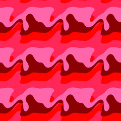 Seamless pattern background of multicolored lines with scribbler.