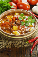 Soup with red bean
