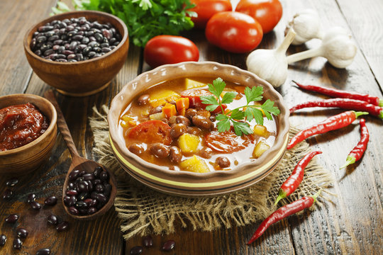 Soup with red bean