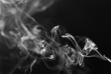 Movement of white smoke