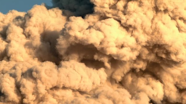 Ash cloud from an eruption of Reventador Volcano in September 2016. The mountain is situated in a remote part of the Ecuadorian Amazon surrounded by rainforest. 