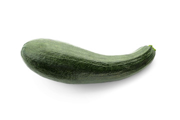 Fresh zucchini on white background