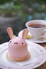 cake & tea set of Anniversary