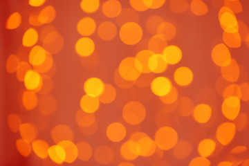 Blurred view of glowing lights