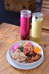 Japanese food and drink set of Avenue B