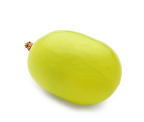Fresh ripe juicy grape on white background