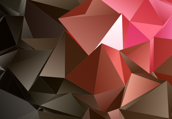 Fototapeta premium Triangular 3d, modern background