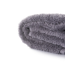 Clean soft towel on white background