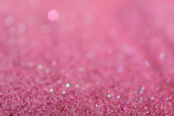 Shiny pink sequins, closeup