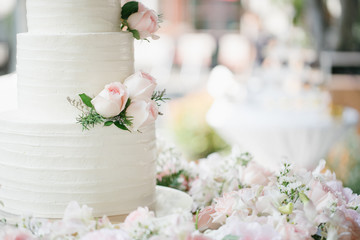 wedding cake in wedding day
