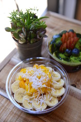 fruit salad of Sambazon Acai Cafe