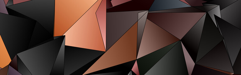 Abstract Low-Poly triangular modern background