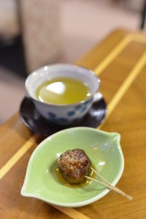 plum and green tea of Wakasa Resort