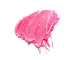 Obraz premium Smears of color lipstick on white background