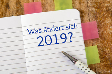 Was ändert sich 2019?