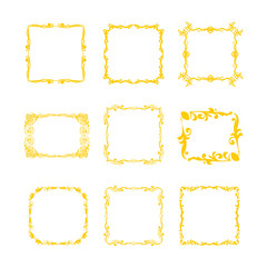 Fototapeta premium Grunge frames vector set