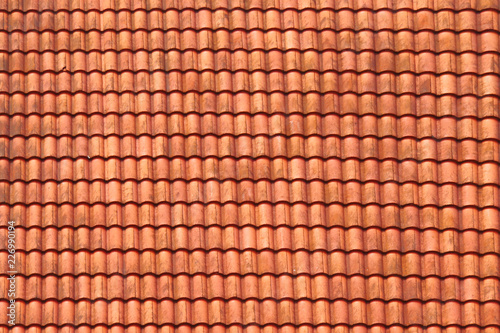 Roofing Texture Red Corrugated Tile Element Of Roof Seamless Pattern
