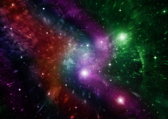 Fototapeta premium galaxy in a free space