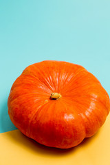 Halloween with the orange of ripe pumpkin