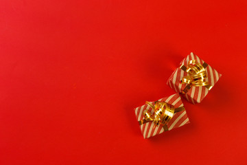 gift box on color background