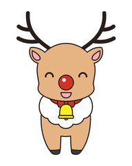 トナカイ　笑顔