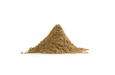 Heap of ground caraway.