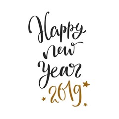 Merry Christmas and New Year words on Christmas tree decoration