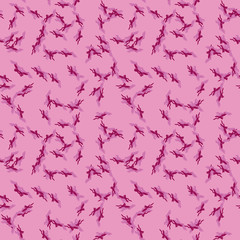 UFO military camouflage seamless pattern in different shades of pink color