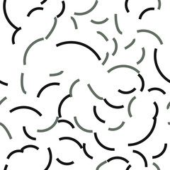 Curved lines Seamless vector EPS 10 Flat geometric pattern texture. Multicolor abstract background for print and textile