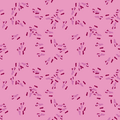 UFO military camouflage seamless pattern in different shades of pink color